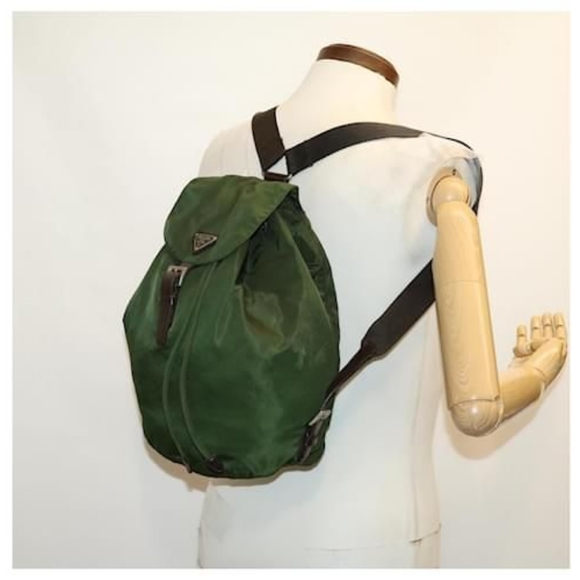 PRADA Tessuto Backpack Nylon Army Green - Picture 5 of 13